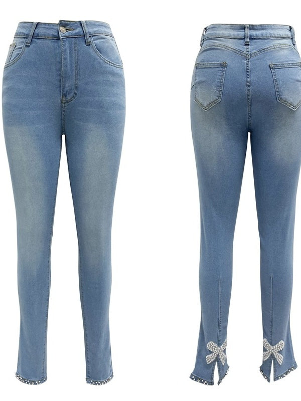 Liber Autumn Women's Beading Jeans