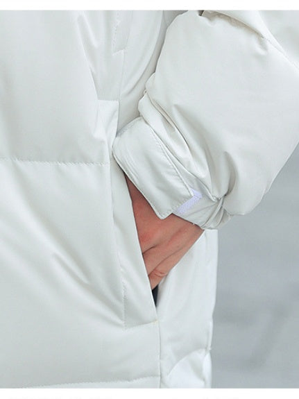Long Hooded Thick Down Coat