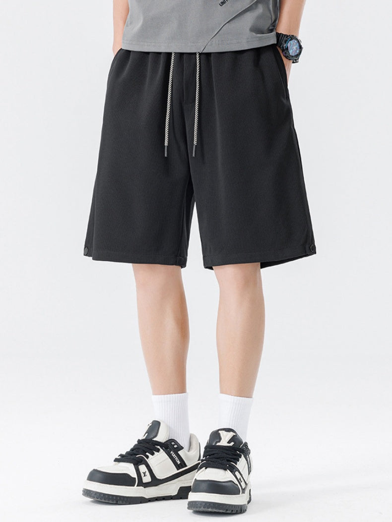 Side Slit Printed Five Points Shorts