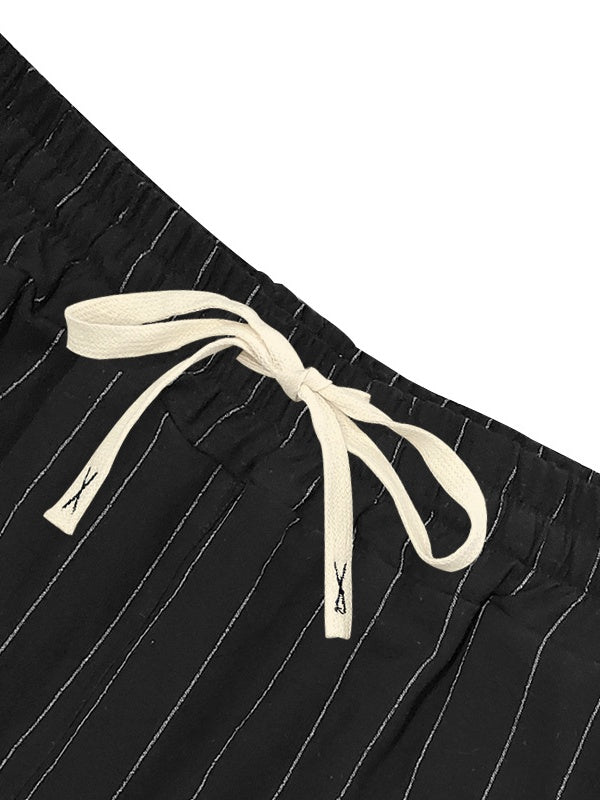 Flax Stripes Loose-fit Beach Set 2-piece Sets