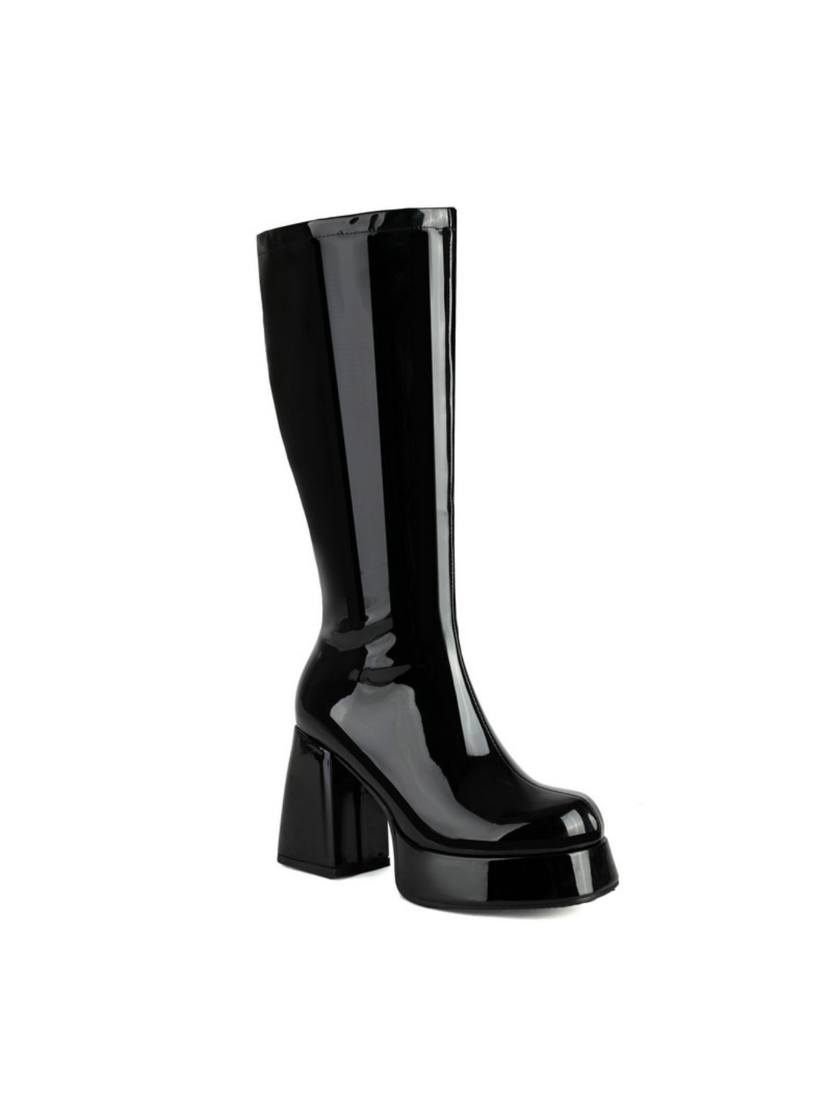 Colorful Platform High-heeled Fashion Mid-calf Boots