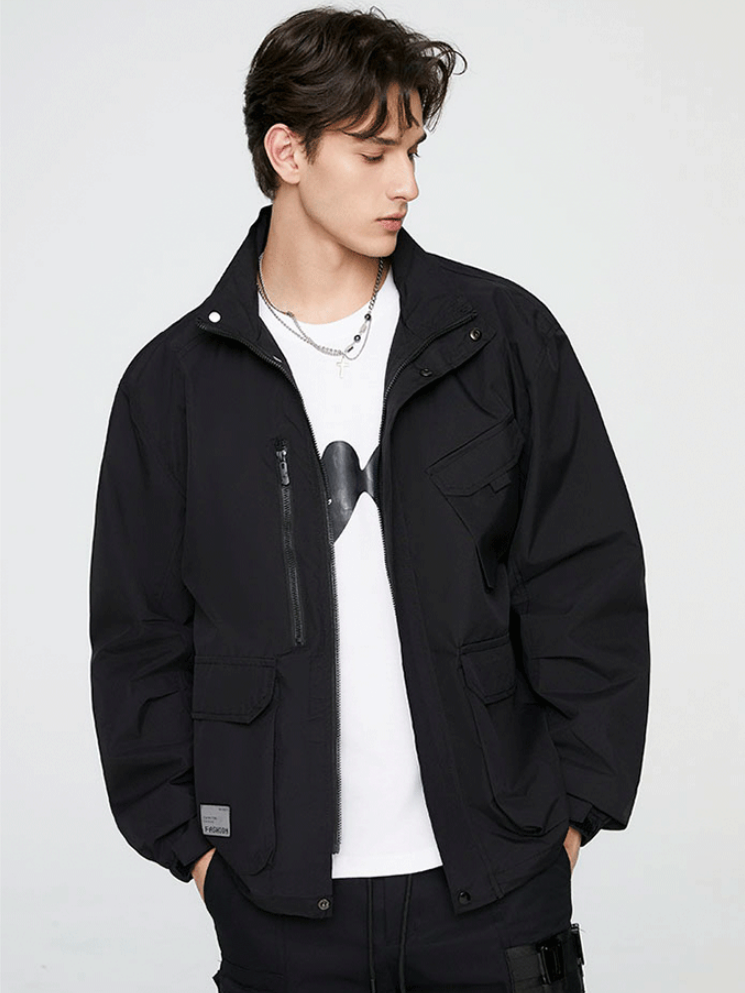 All-match Trend Sports Outdoor Leisure Multiple Pockets Work Jacket