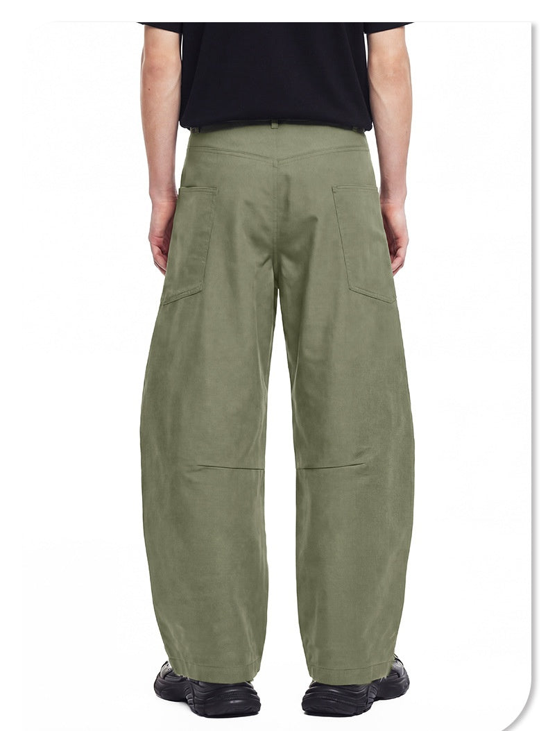 Retro Wide-leg Machete Cargo Trousers