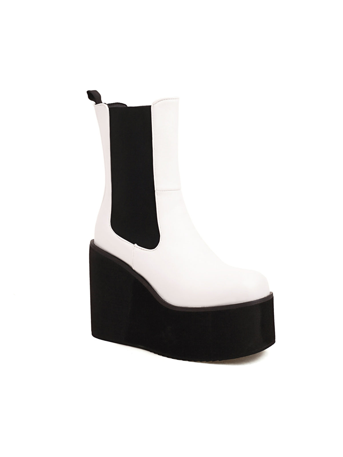 Wedge Platform Chelsea Boots