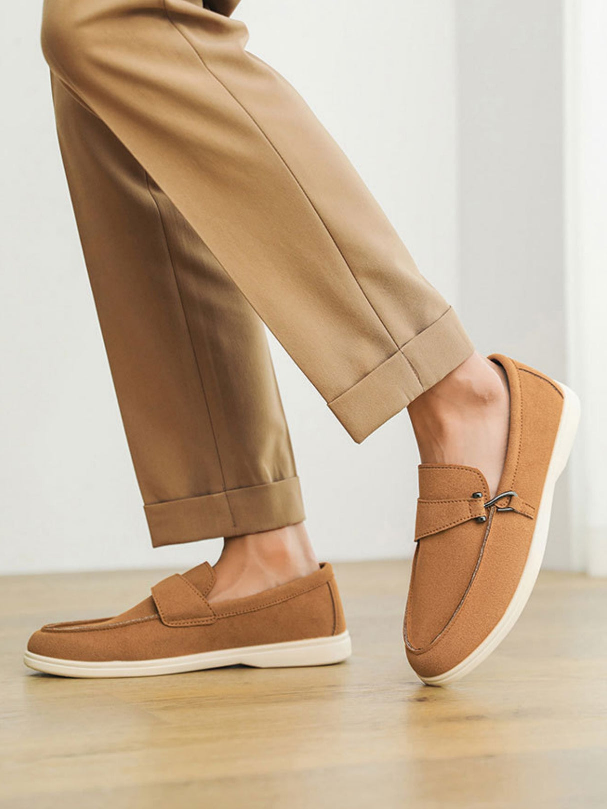 Suede Slip-on Loafers
