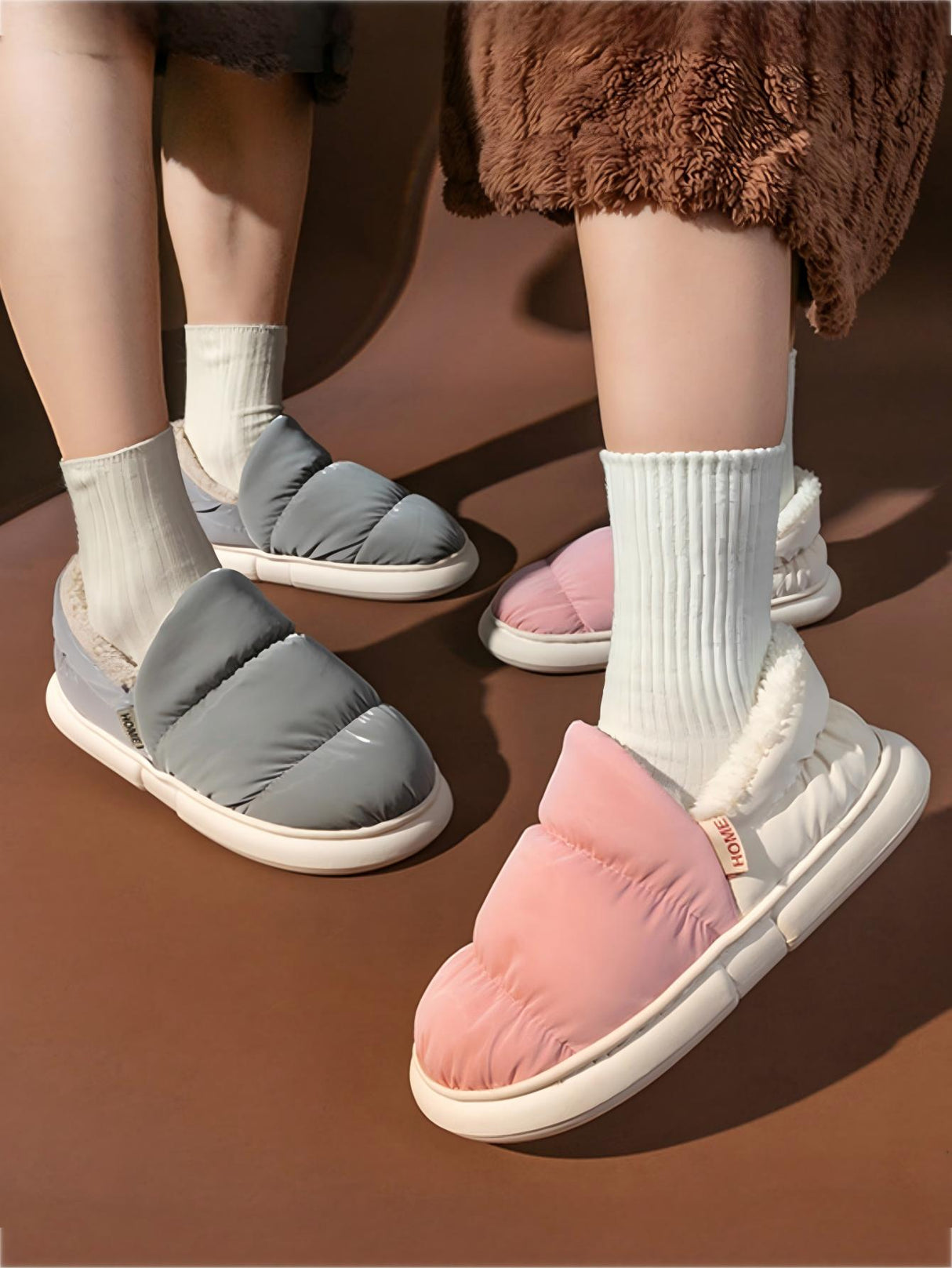 Colorblock Pleated Flats