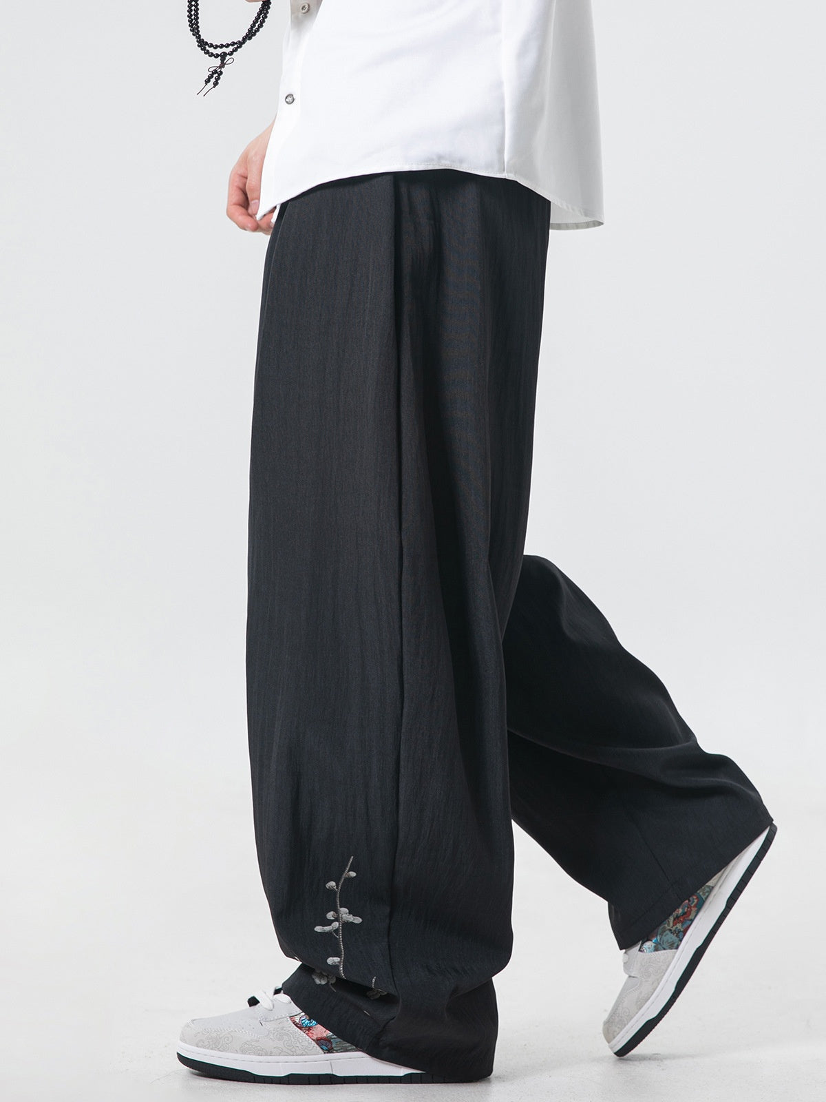 Retro Old Money Style Loose-fit Pants