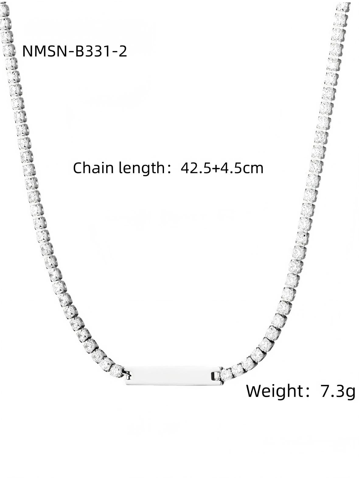 Rectangular necklace