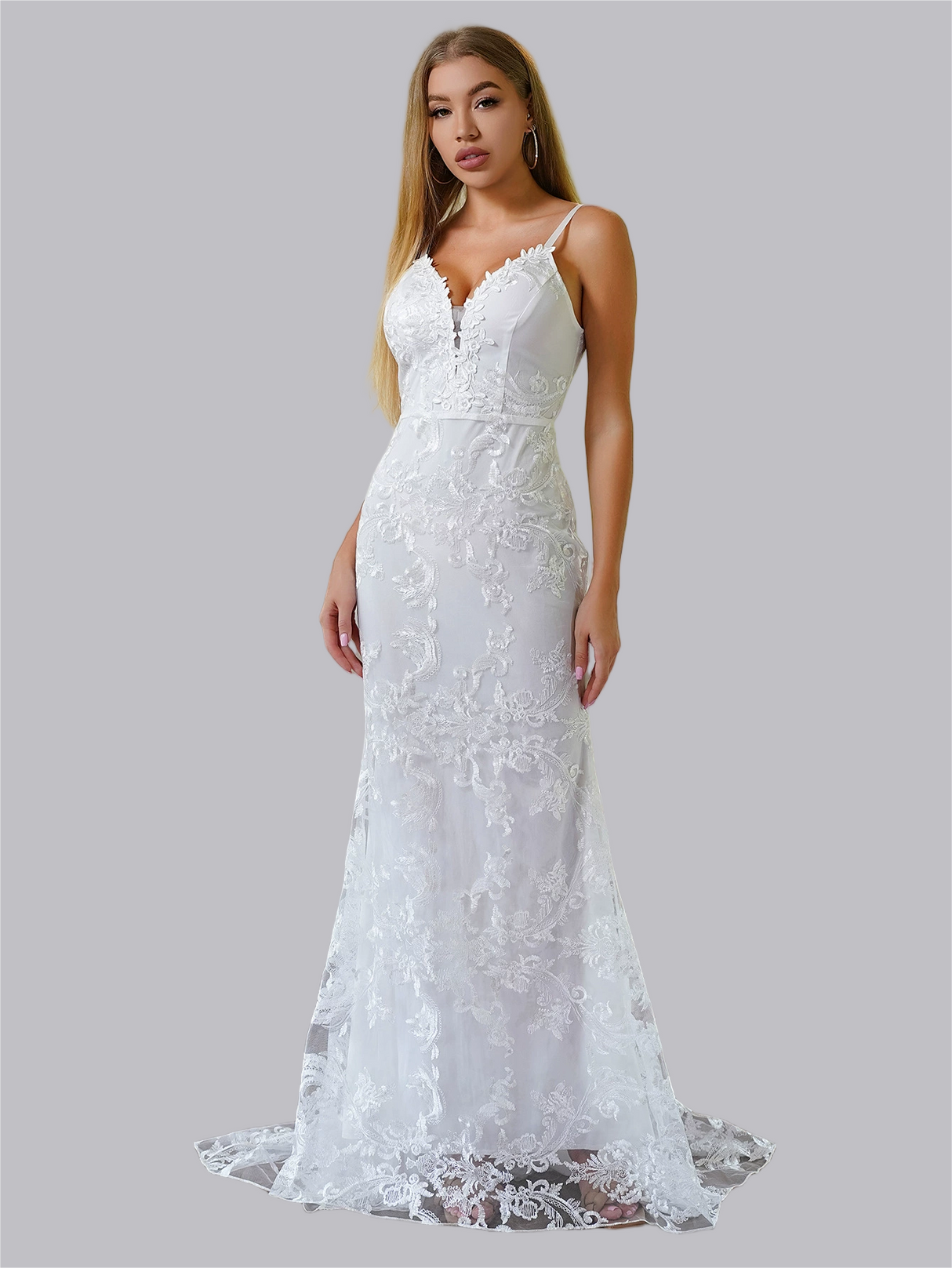 Liber Autumn Women's Lace Maxi Dresses