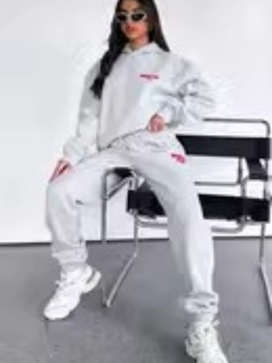 Liber Autumn Women's 3D Three-dimensional pattern Letter 2-piece Sets