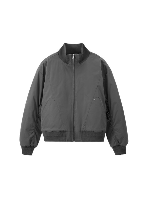 Cleanfit Deconstructed Tailoring Stand Collar Flight Jacket
