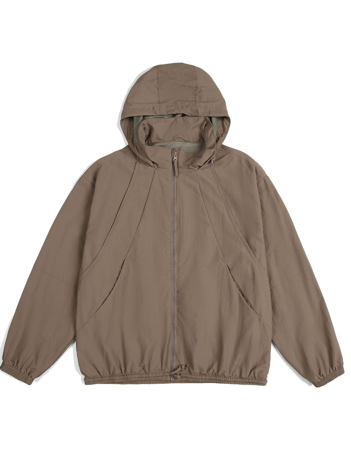 Water-repellent Oversize Folding Hooded Windbreakers
