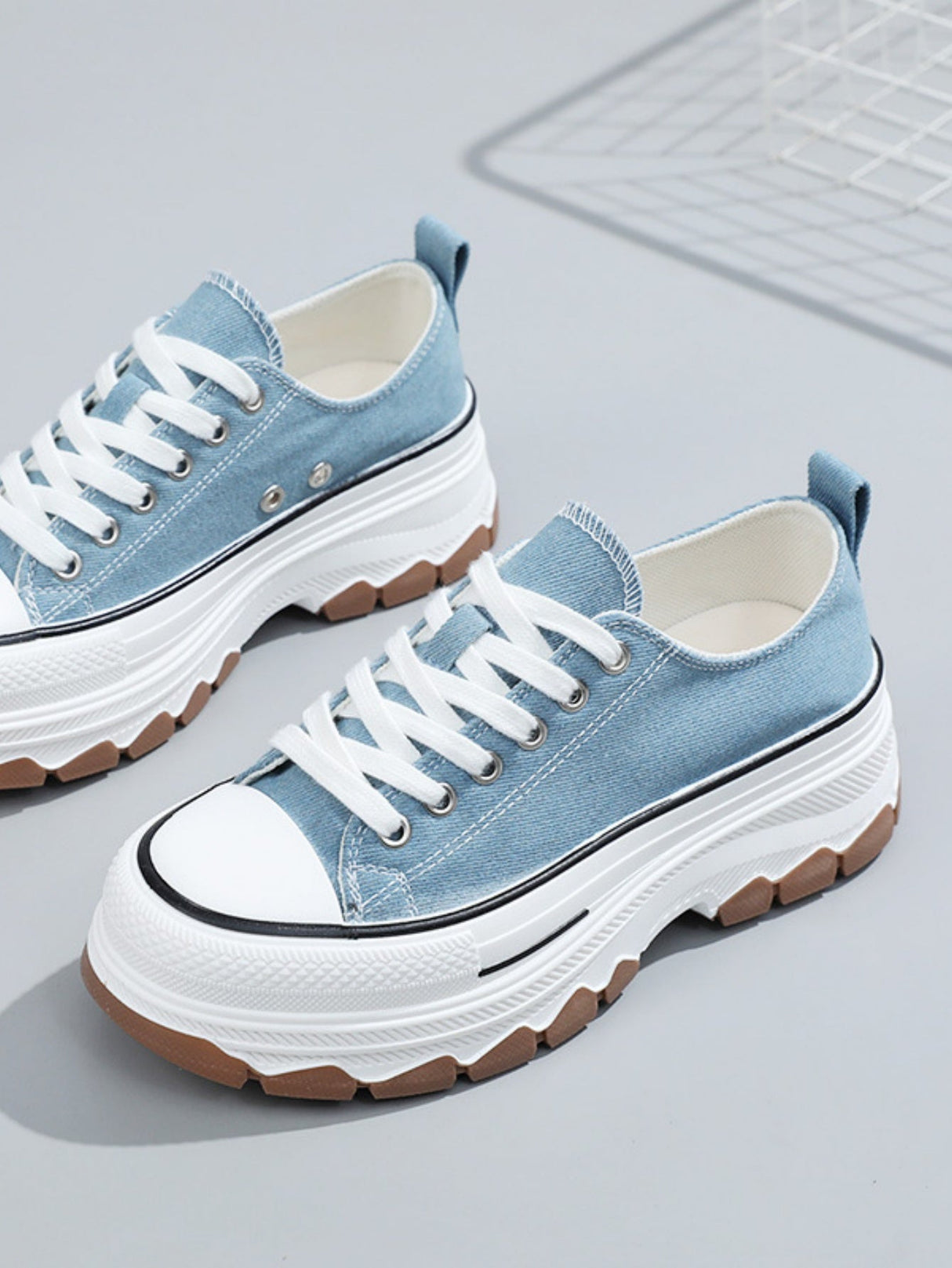 Women's Canvas Thick-soled Casual Sneakers