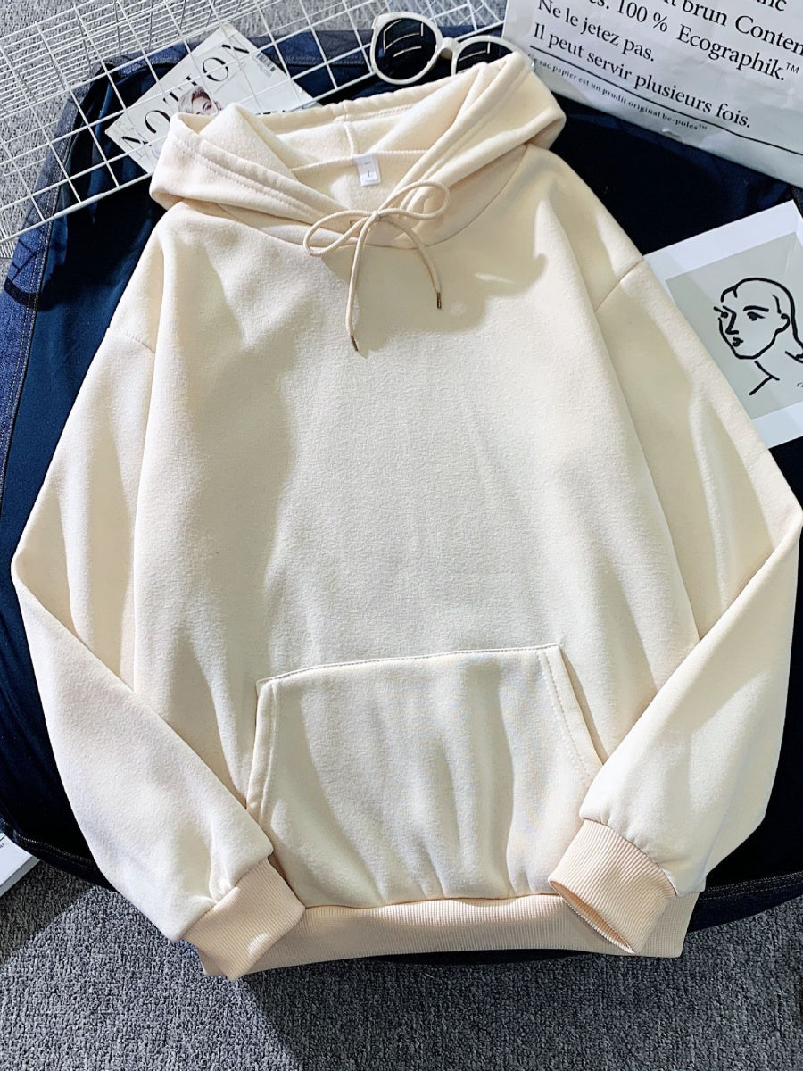 Liber Autumn Women's Pocket Solid Color Sweatshirts&Hoodies