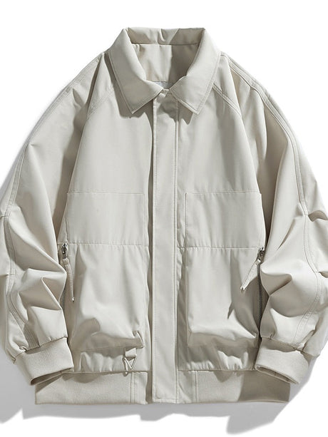 Liber Autumn Men's Solid Color Jackets