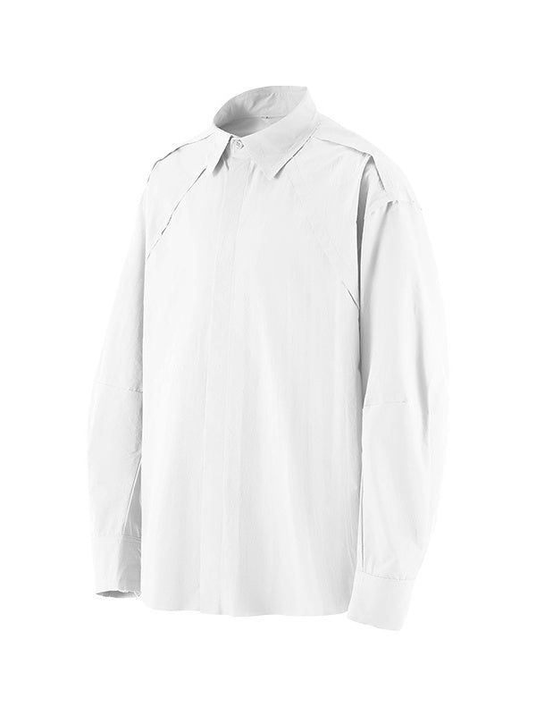 Liber Autumn Neutral wear Color matching Stripes Shirts