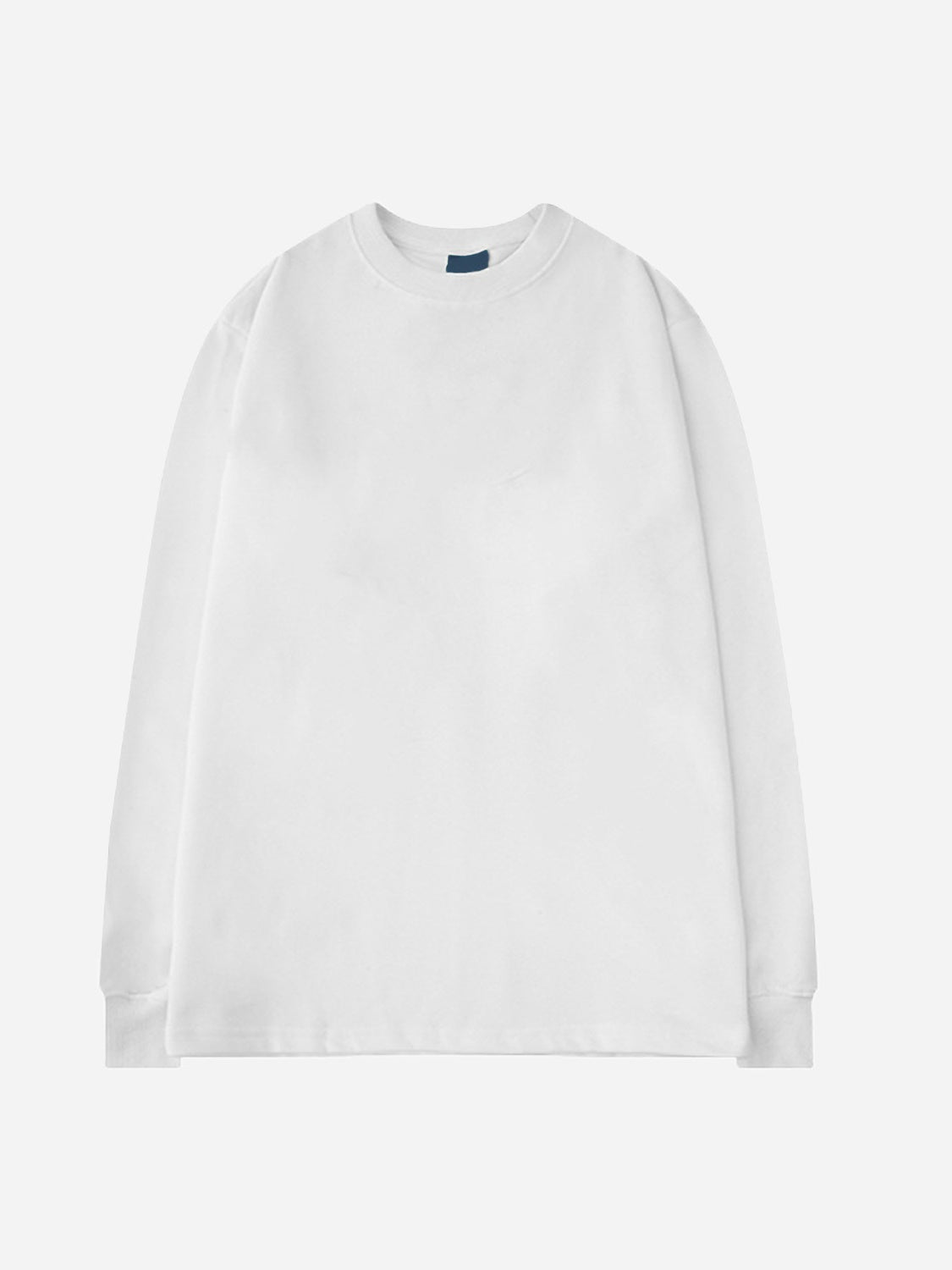 Crew Neck Inner Wear Loose Solid Color Long-sleeved T-shirt