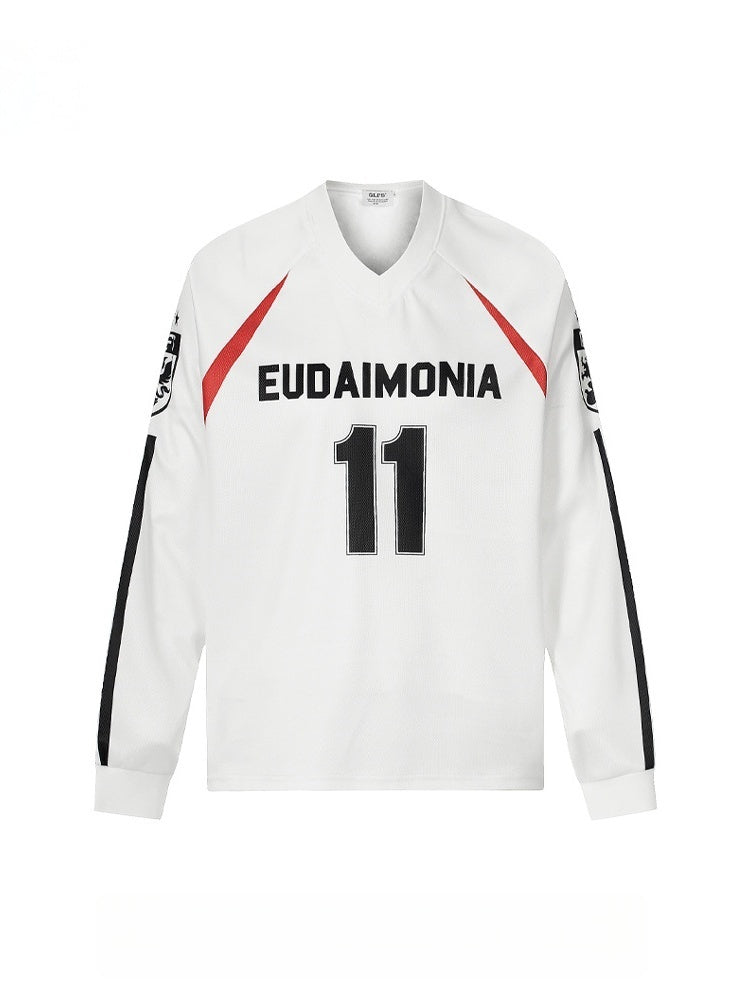 Liber Autumn Neutral wear Printed Letter T-shirts