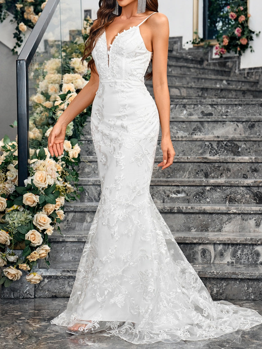 Liber Autumn Women's Lace Maxi Dresses