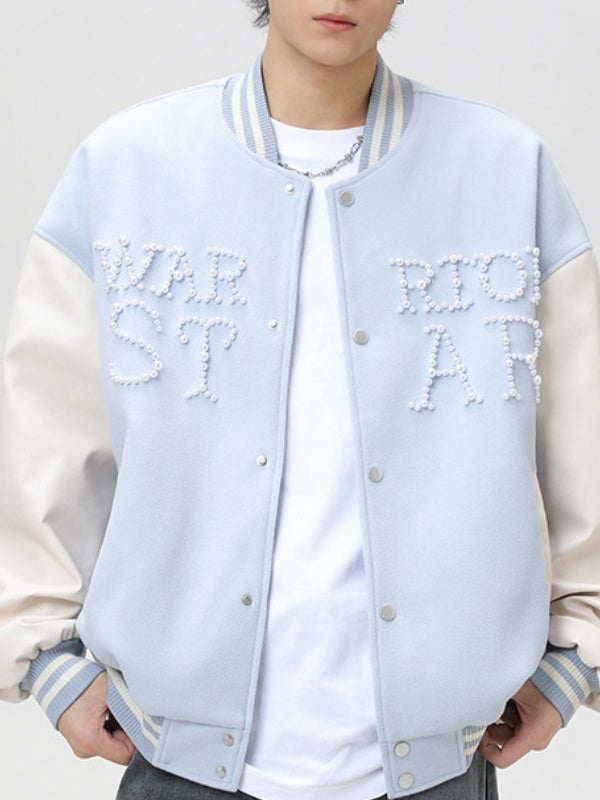 Liber Autumn Neutral wear Beading Color matching Jackets