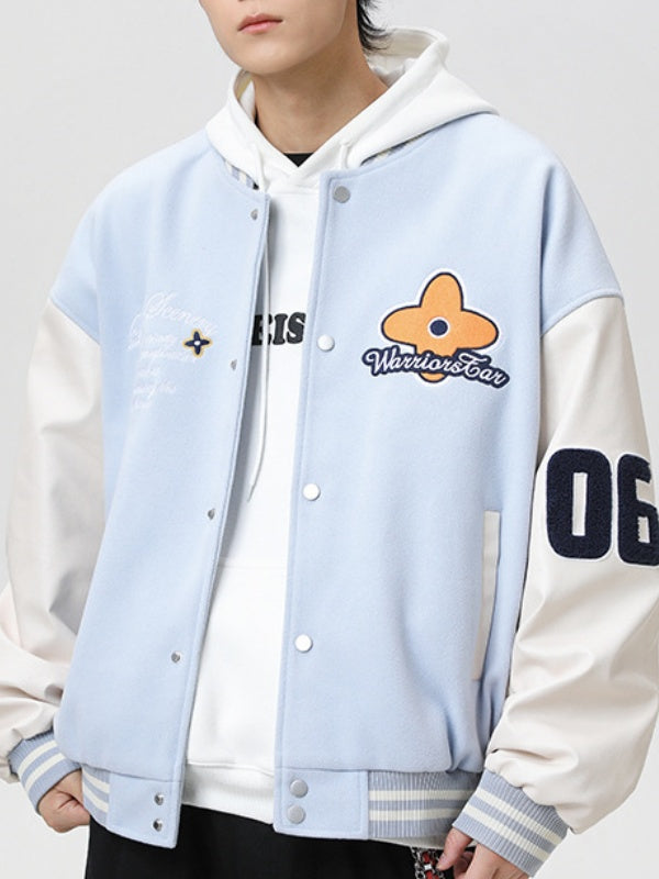 Liber Autumn Neutral wear Embroidery Color matching Jackets