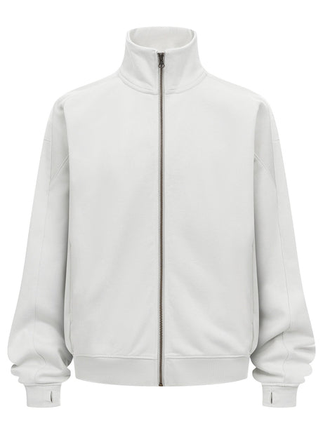 Liber Autumn Neutral wear Zipper decoration Solid Color Sweatshirts&Hoodies