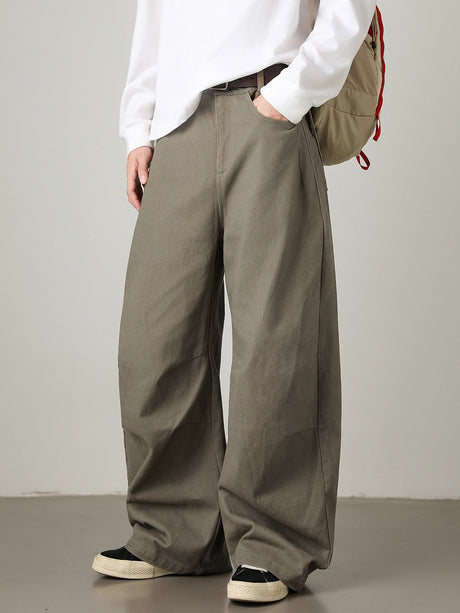 Liber Autumn Men's None Solid Color Pants