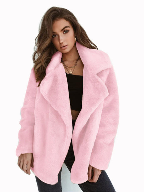 Plush Lapel Jackets