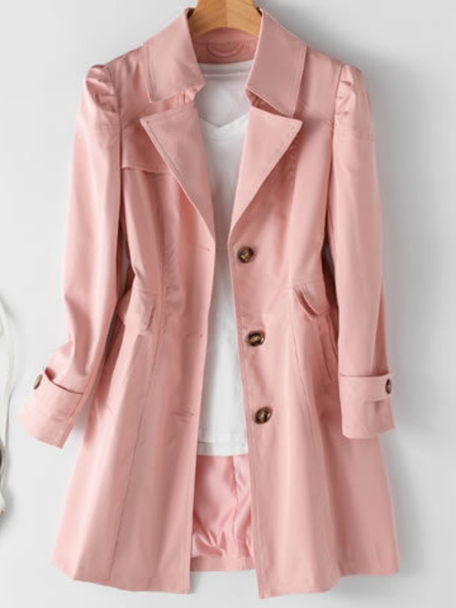 Trench-coats droits mi-longs