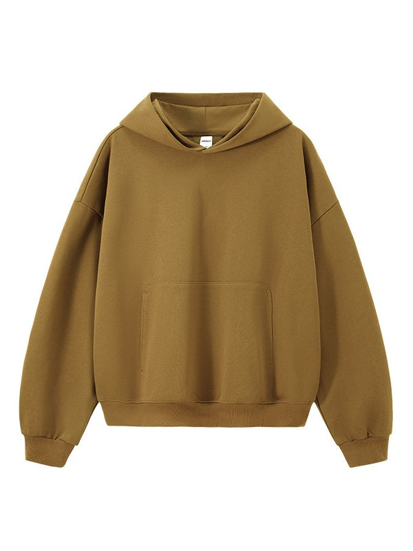 Liber Autumn Neutral wear Solid Color Sweatshirts&Hoodies