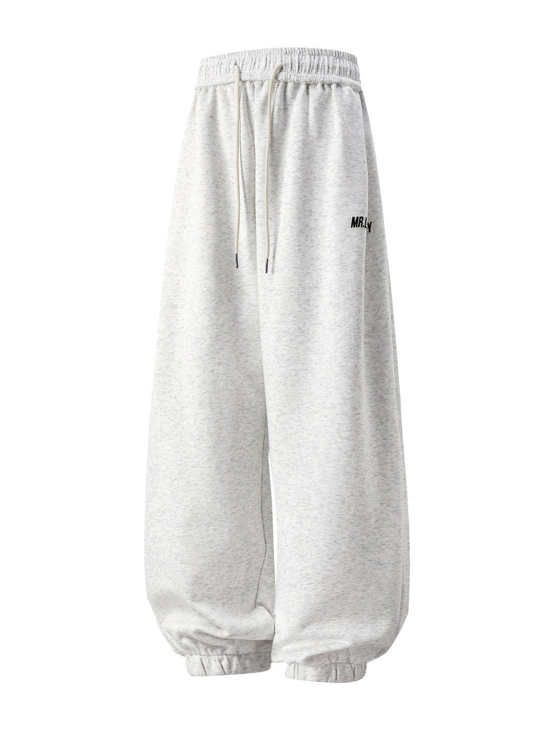 Letter Print Sports And Leisure Three-dimensional Pleating Cuffed Sweatpants