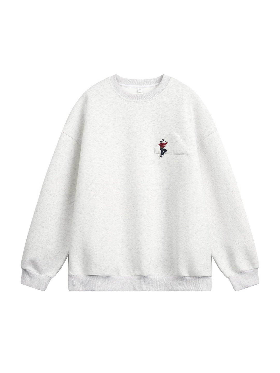 Liber Autumn Men's Embroidered Pattern Pattern Sweatshirts