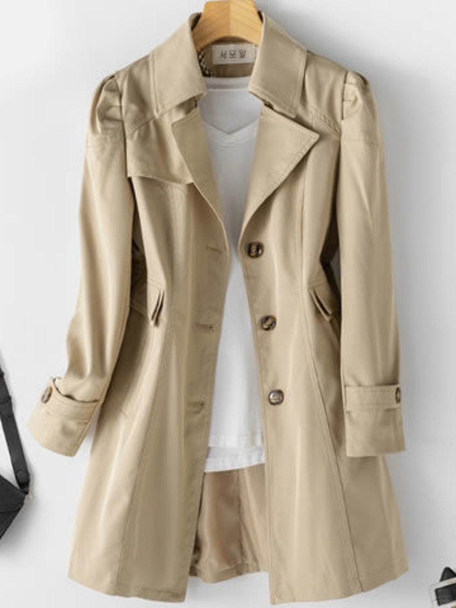 Trench-coats droits mi-longs