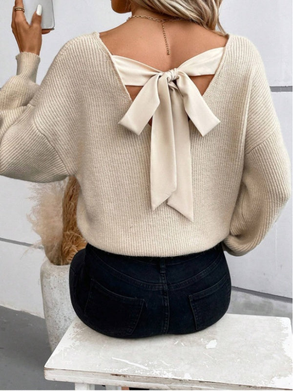Back bow Knitting Sweaters