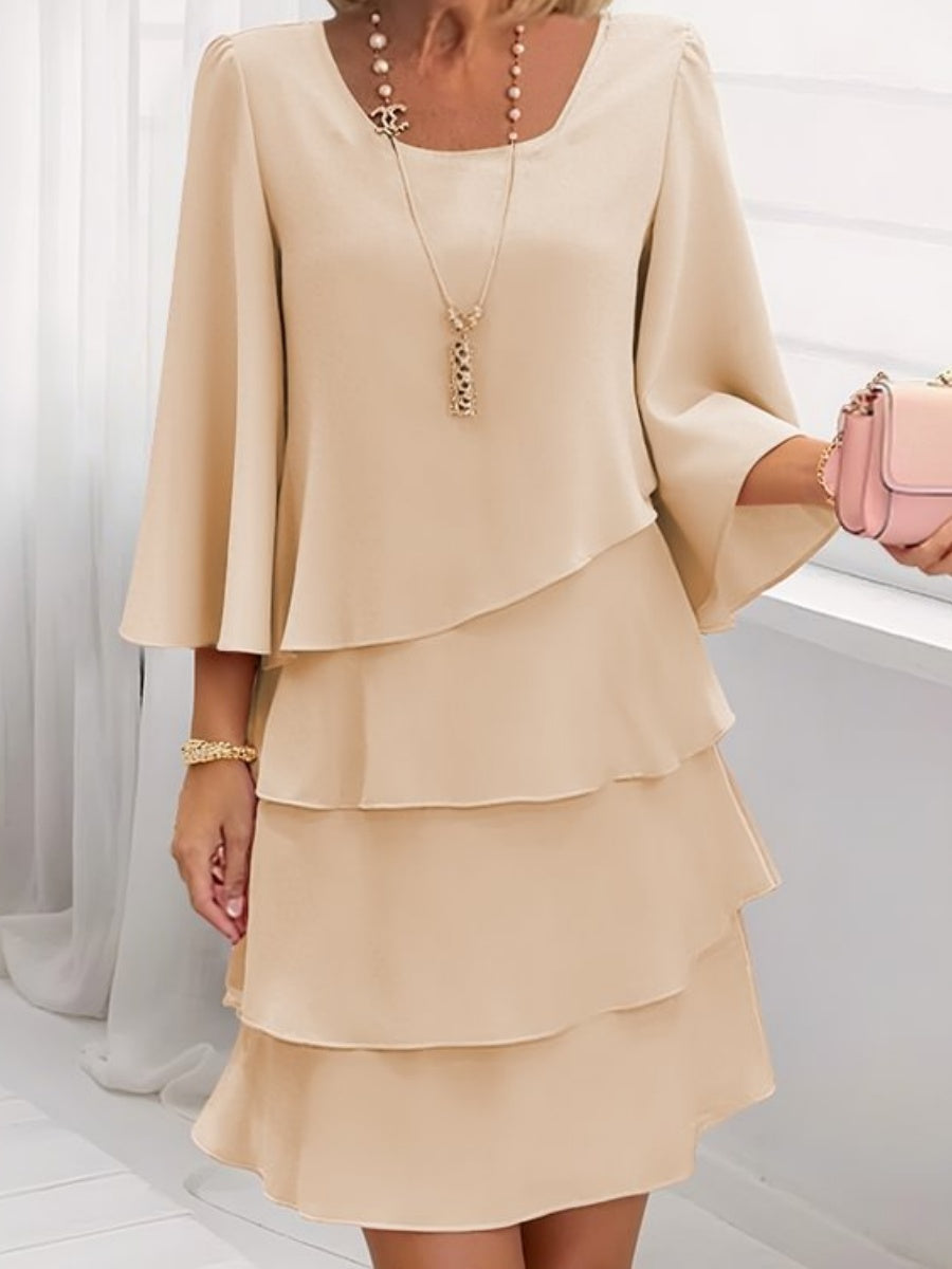 Liber Summer Women's Splicing Midi Dresses