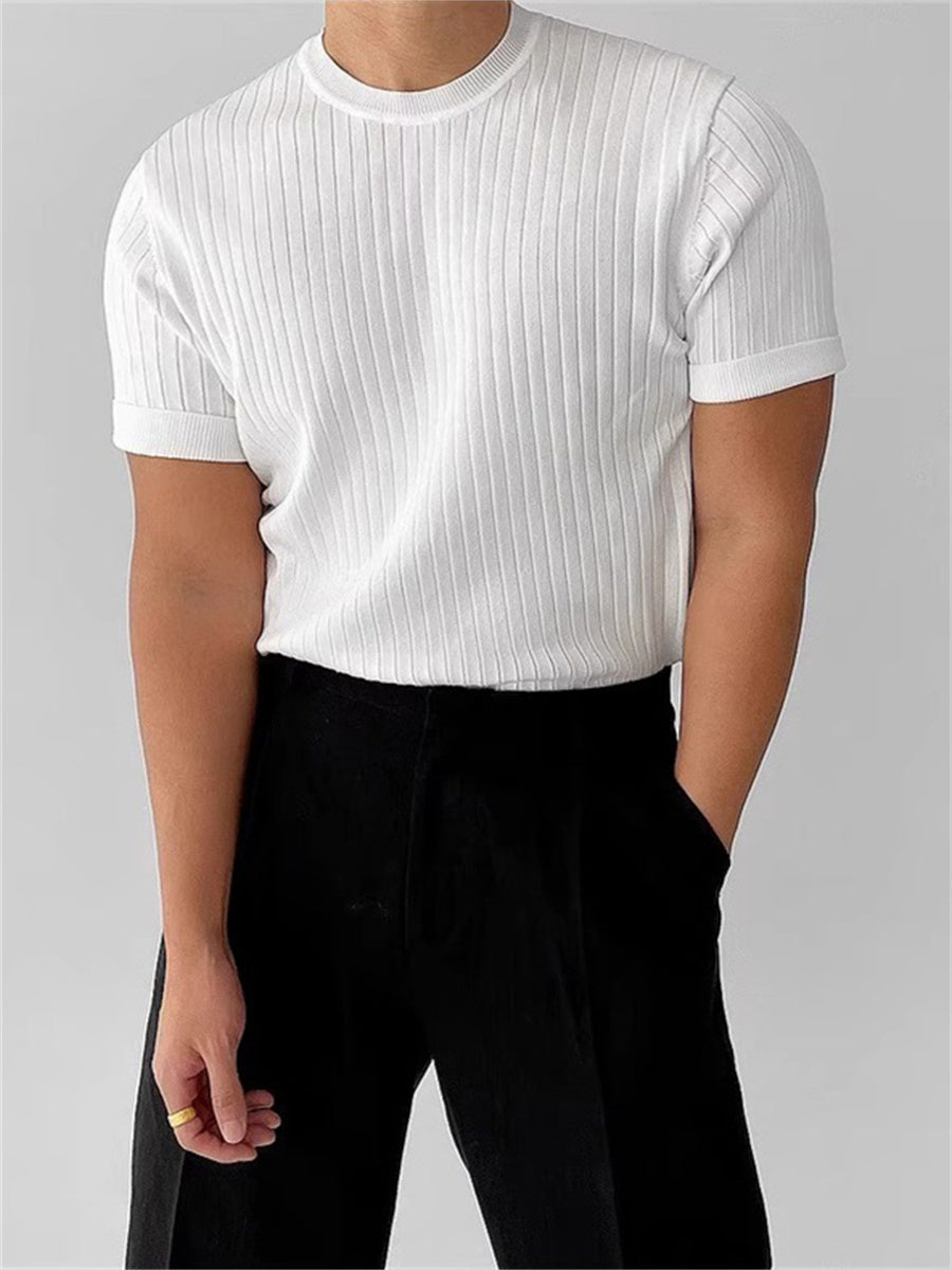 Liber Summer Men's Jacquard T-shirts