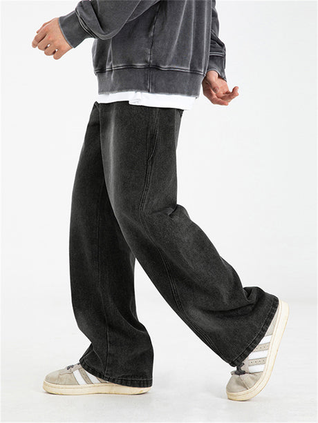 Liber AW Men's Distressed Washed Jeans