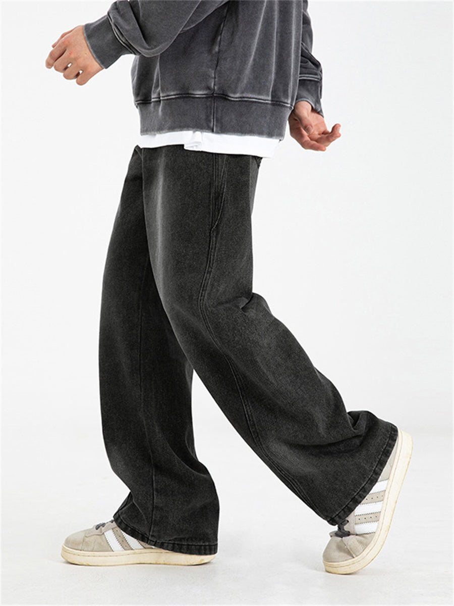 【EXPÉDITION NORMALE】Jean délavé et usé Liber AW pour homme