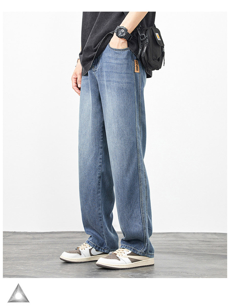 Liber Summer Men's Pocket decoration Jeans