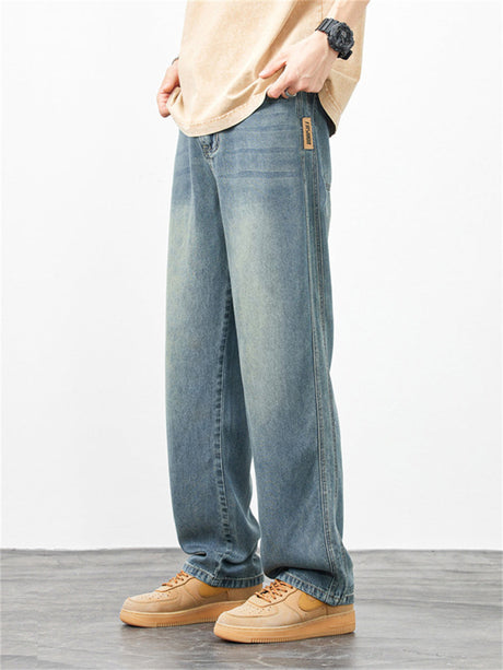 Liber Summer Men's Pocket decoration Jeans