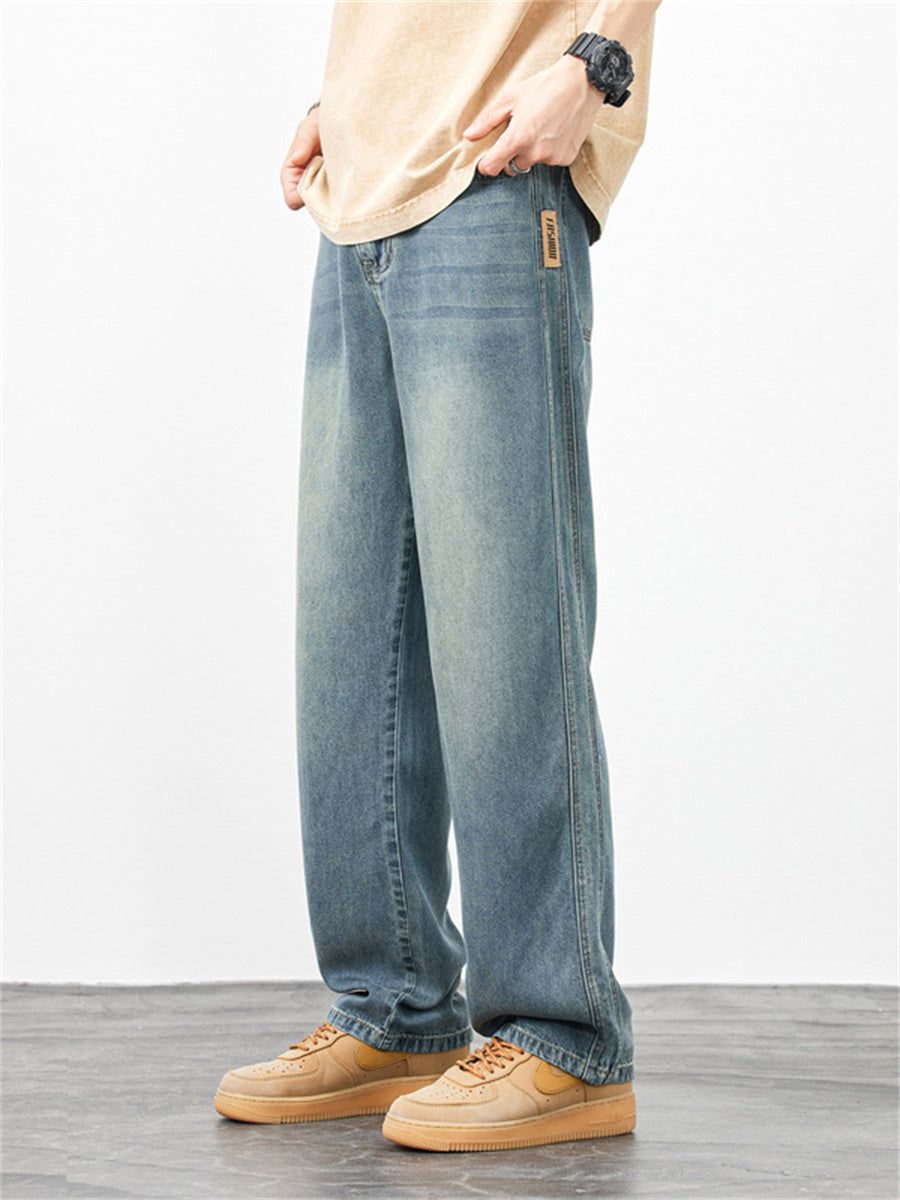 Liber Summer Men's Pocket decoration Jeans