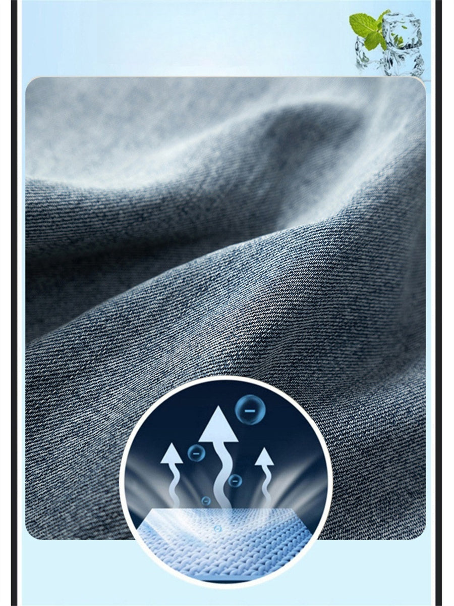 Liber Summer Men's Pocket decoration Jeans