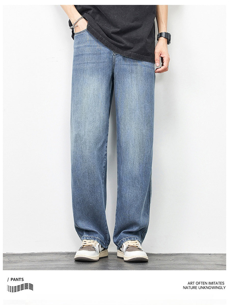 Liber Summer Men's Pocket decoration Jeans