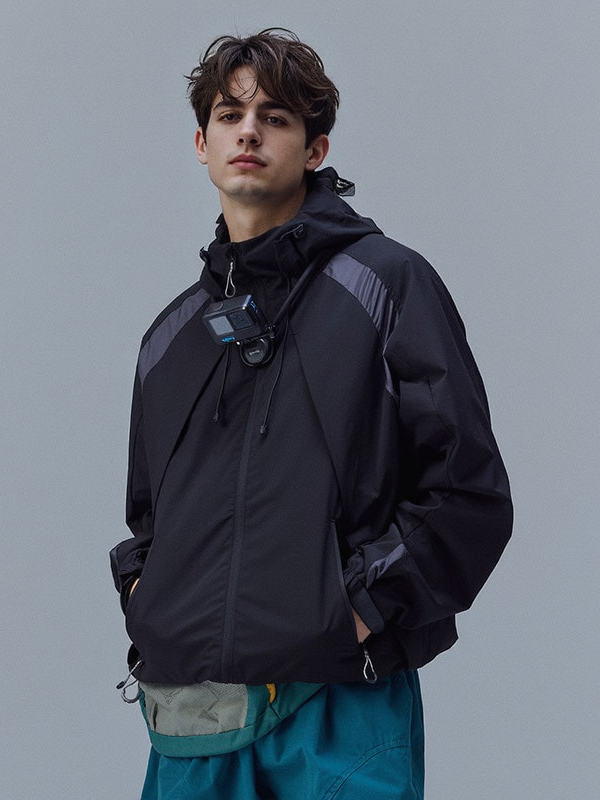 Water-repellent Patchwork Windbreakers