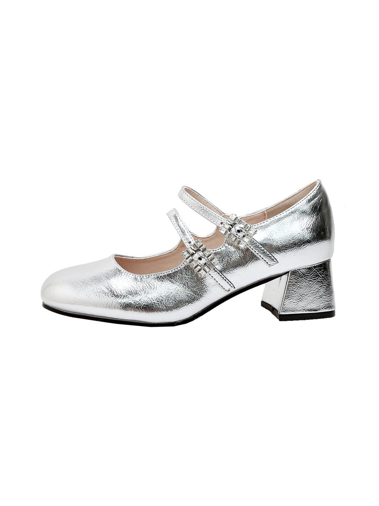 Liber Spring and Autumn Metal Women's Mary Jane Shoes