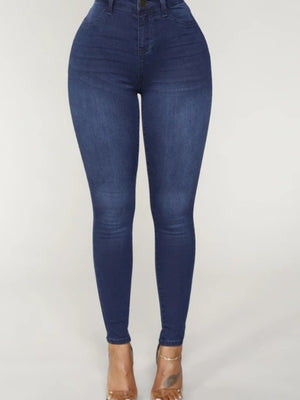Washed Stretch Slimming Pencil Pants Jeans