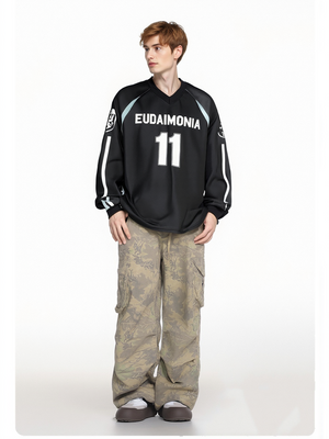 Liber Autumn Neutral wear Printed Letter T-shirts