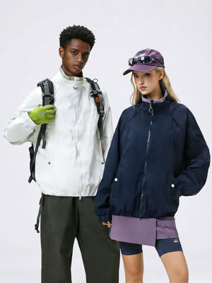 Vestes d'extérieur déperlantes à blocs de couleur