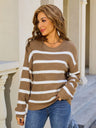 Stripes Color Matching Knitted Sweater