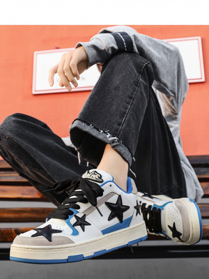 Liber Four Seasons Five-Pointed Star Men's Casual Sneakers
